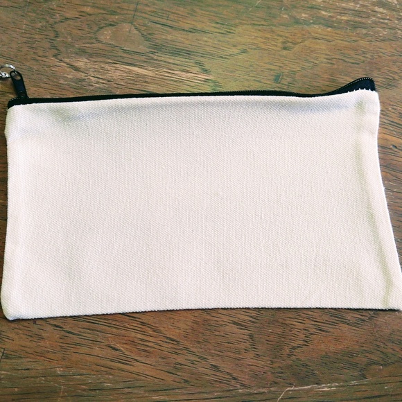 NEW SMALL CANVAS ZIPPER POUCH, COSMETIC BAG, JESUS IS THE REASON FOR THE SEASON - Picture 2 of 6